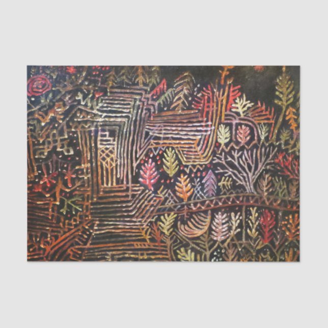 Untitled (Reconstruction), Paul Klee Abstract Art Tissue Paper (Front)