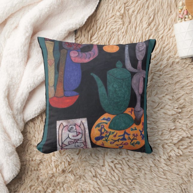 Untitled (Still life) by Paul Klee, Abstract Art Cushion (Blanket)