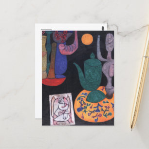 Untitled (Still life) by Paul Klee, Abstract Art Postcard