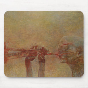 Untitled (The Trumpeter) by Zdzislaw Beksinski Mouse Pad