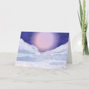 Untouched Snow Holiday Greeting Card
