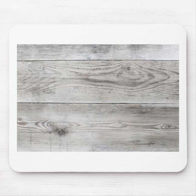 Untreated wood structure as background texture mouse pad (Front)