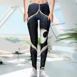 Unusual and Unique Futuristic Alien wear Modern Leggings<br><div class="desc">Add a dash of space fashion to your closet with futuristic Blackish Blue Alien Style Ladies Leggings. These ultra-stretch ecopolyester spandex blend leggings with a 88% polyester and 12% spandex composition are designed to provide optimal comfort while maintaining a sleek and stylish abstract look. Perfect for all weather conditions and...</div>