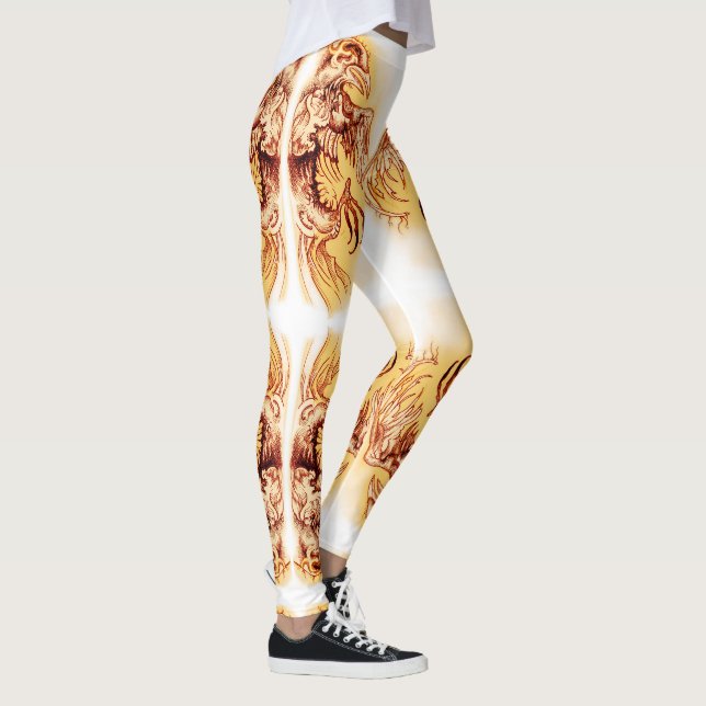 Unusual, Artistic Dead Bird Leggings (Right)