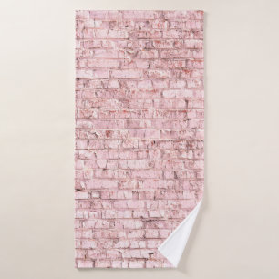 Unusual bright saturated abstract pink background bath towel