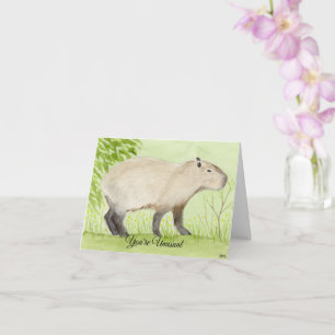 Unusual Capybara Card