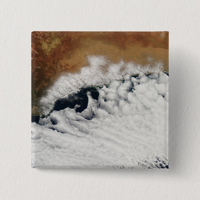 Unusual cloud formations 15 cm square badge (Front)