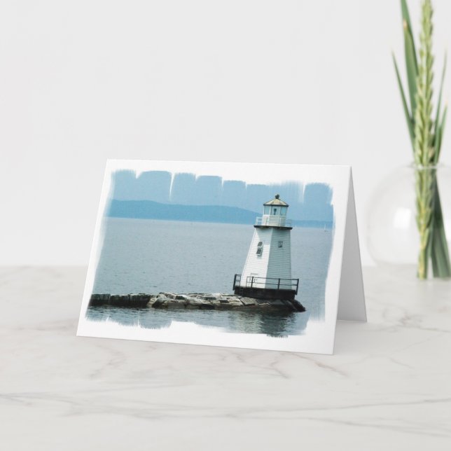 Unusual Lighthouse Greeting Card (Front)