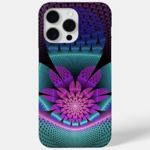Unusual Patterned Colourful Fantasy Flower Fractal iPhone 15 Pro Max Case