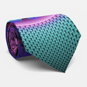 Unusual Patterned Colourful Fantasy Flower Fractal Tie