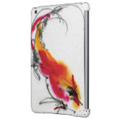Unusual Rooster. Calligraphy and watercolor. Case For iPad Air (Back Left)