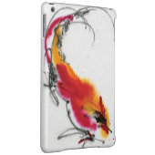 Unusual Rooster. Calligraphy and watercolor. Case For iPad Air (Back Right)
