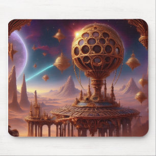 Unusual Spherical Structure On A Desolate Planet Mouse Pad