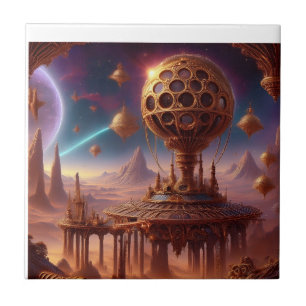 Unusual Spherical Structure On A  Desolate Planet Tile