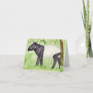 Unusual Tapir Card
