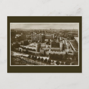 Unusual view Tower of London vintage photo Postcard