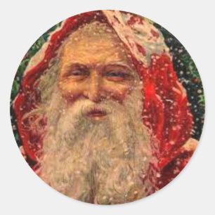 Unusual Vintage Image Santa Claus Stickers