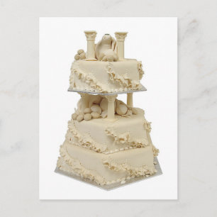 Unusual Wedding Cake Postcard