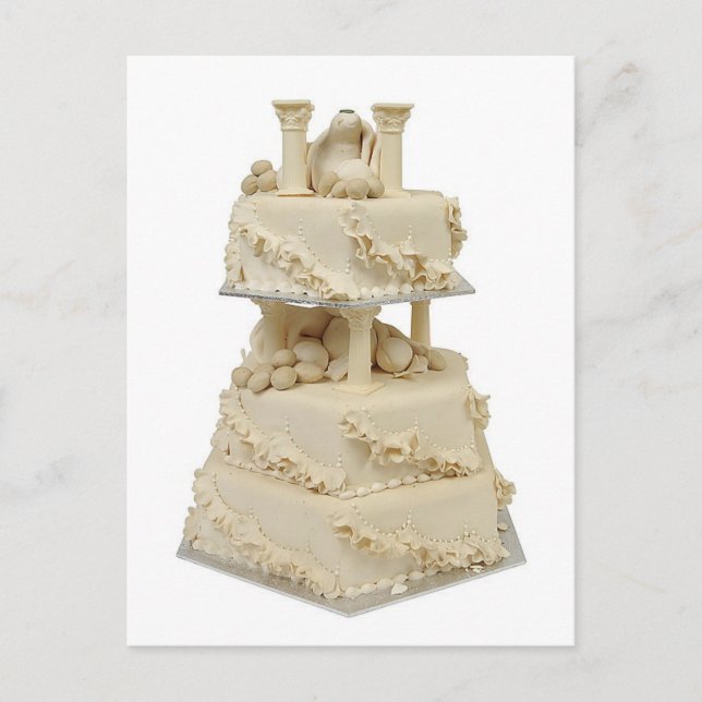 Unusual Wedding Cake Postcard (Front)