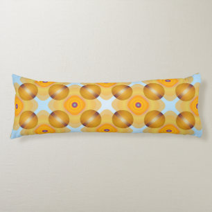 Unusual  Yellow Geometric Body Cushion