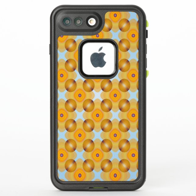 Unusual  Yellow Geometric LifeProof iPhone Case (Back)