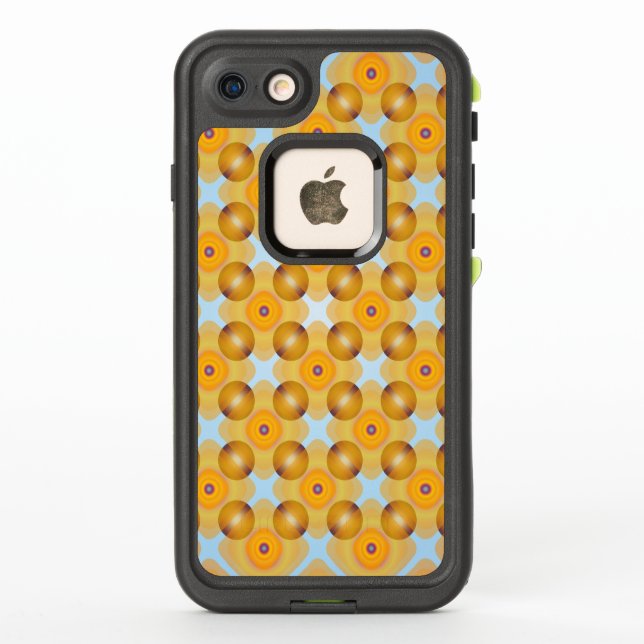 Unusual  Yellow Geometric LifeProof iPhone Case (Back)