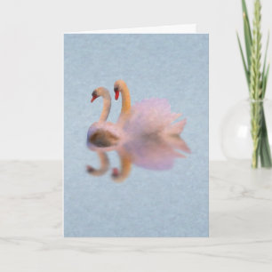 Unvalentine Swan Card w/Poem (Swan Song)