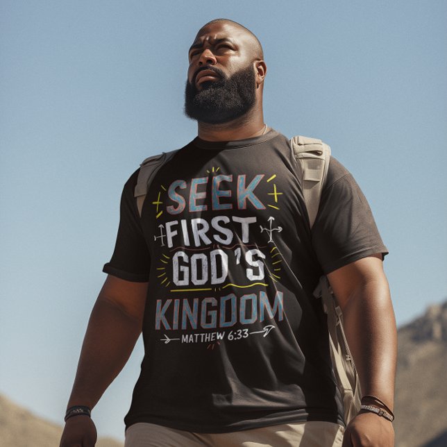 Unveiling Grace: Seek First, Gods Kingdom T-Shirt (Creator Uploaded)