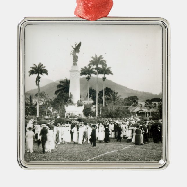 Unveiling of War Memorial Metal Tree Decoration (Front)