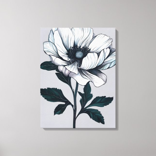 Unveiling the Anemone Canvas Print (Front)