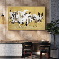 Unveiling the Beauty: Japanese Flock of Cranes