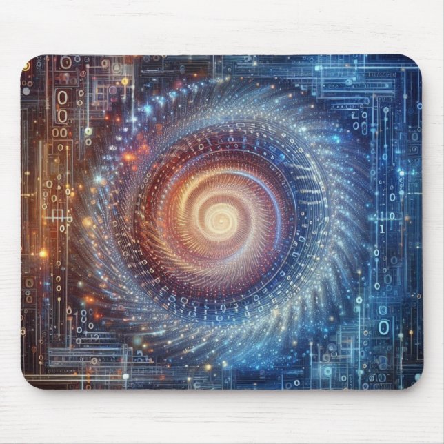 Unveiling the Digital Realm Mouse Pad (Front)