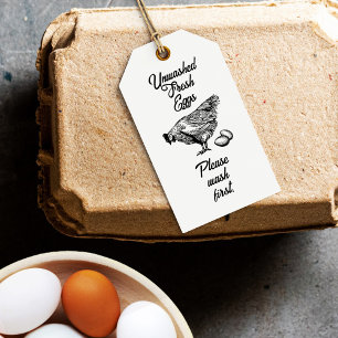 Unwashed Eggs Carton Stamp - Product Label