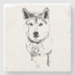Unwavering Gaze Stone Coaster
