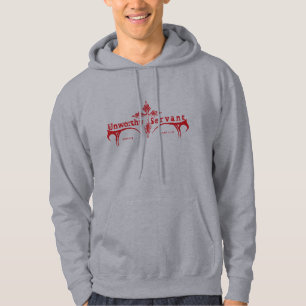 Unworthy Servant (Red Logo) Shield Back Hoodie