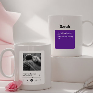 Unwrap Love: Spotify-Inspired Couples Gift for Val Coffee Mug