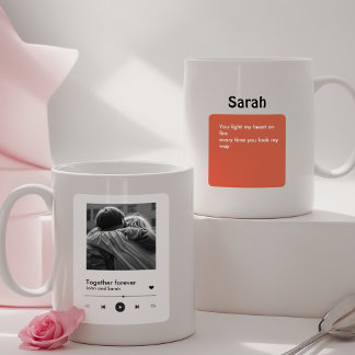 Unwrap Love: Spotify-Inspired Couples Gift for Val Coffee Mug