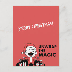 Unwrap the Magic Christmas Postcard