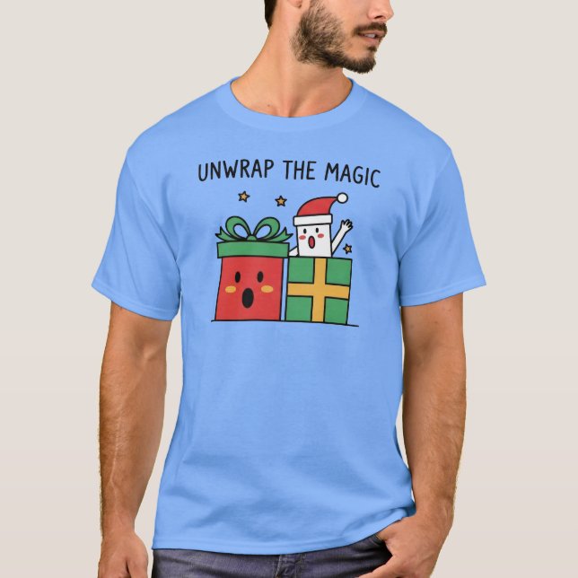Unwrap the Magic Christmas T-Shirt (Front)