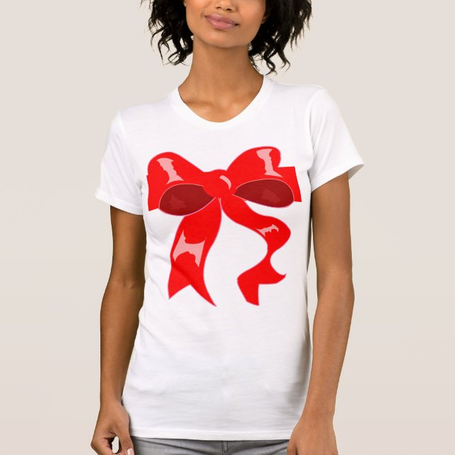 "Unwrap with care"--Christmas Bow Tank (Front)