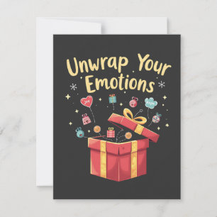 Unwrap your emotions Christmas Mental Health Xmas Invitation