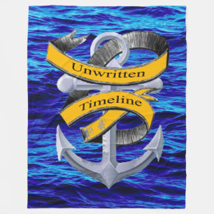 Unwritten Timeline Fleece Throw Blanket
