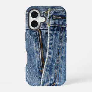 Unzipped Blue Jeans iPhone 16 Case