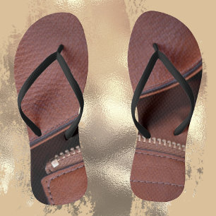 Unzipped Leather Jandals
