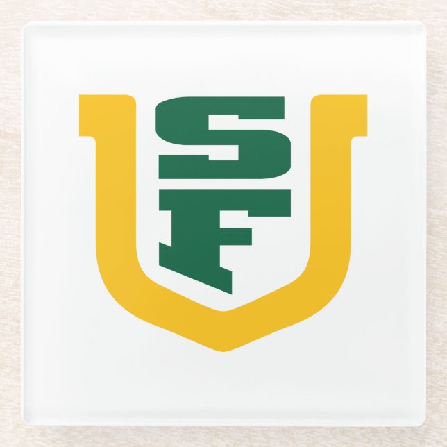 UOSF Logo Glass Coaster (Front)