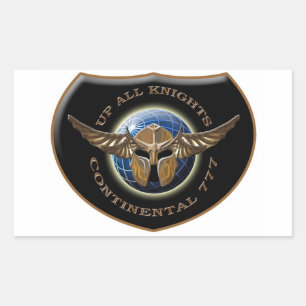 Up All Knights Crest Sticker