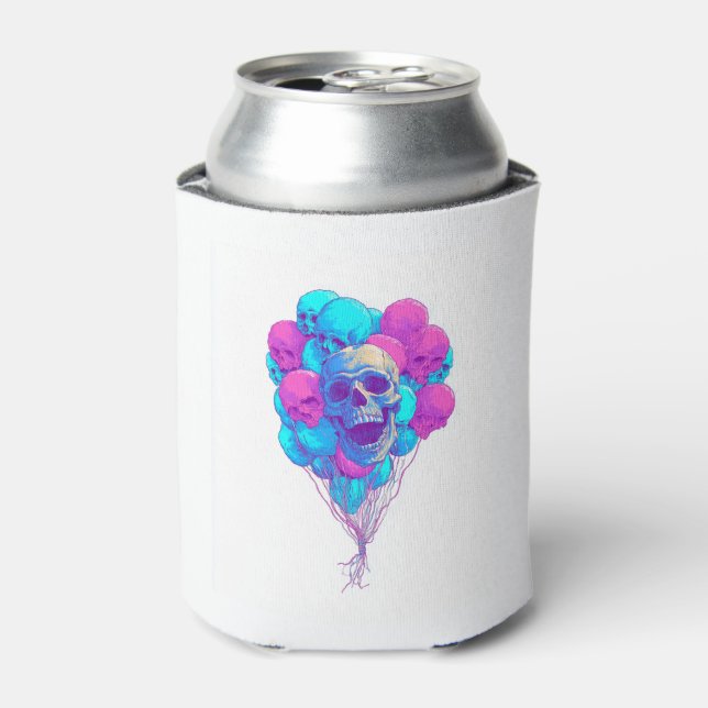 Up and Bone � Funny Floating Skull Can Cooler (Can Front)