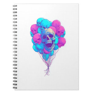 Up and Bone � Funny Floating Skull Notebook