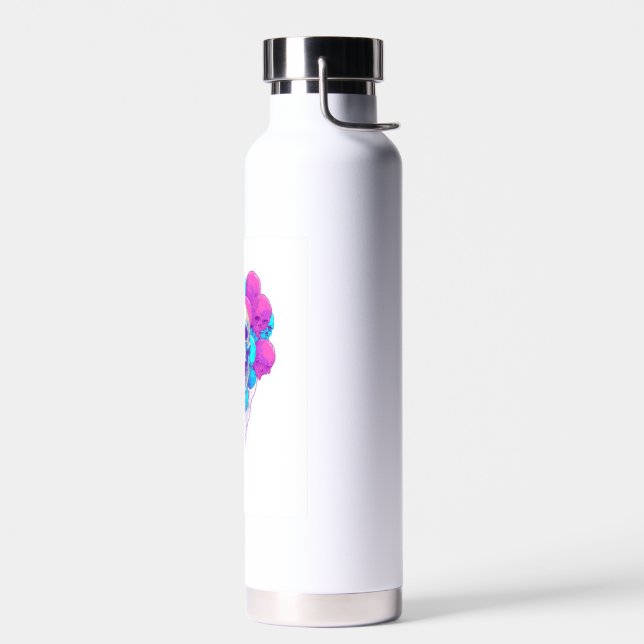 Up and Bone � Funny Floating Skull Water Bottle (Left)