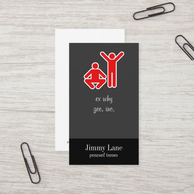 Up and Down Business Card (Front/Back In Situ)